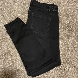 True Religion Jennie Curvy mid rise skinny jeans size 32 black